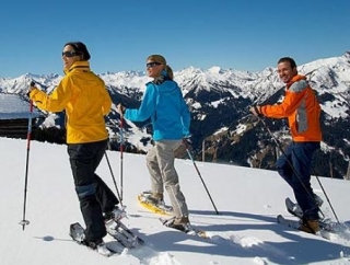 Salida con raquetas de nieve por la mañana 